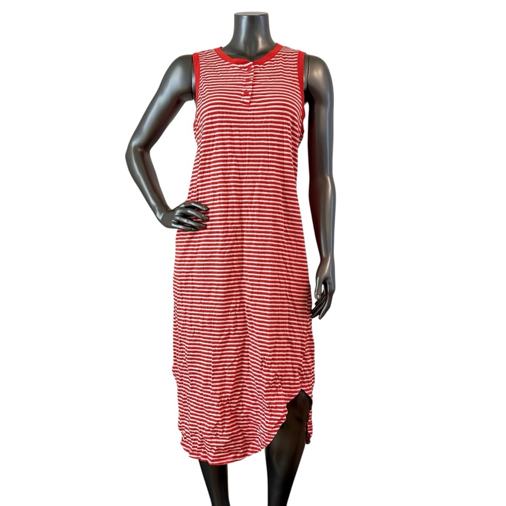 Time and Tru Red & White Stripe Dress – Size Large (12/14) – New Condition